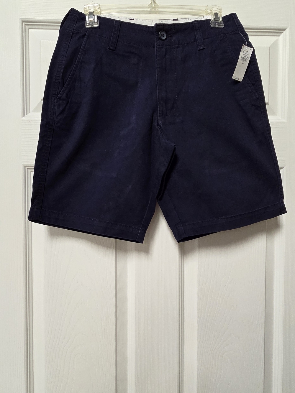 Men's Navy Cotton Casual Shorts
